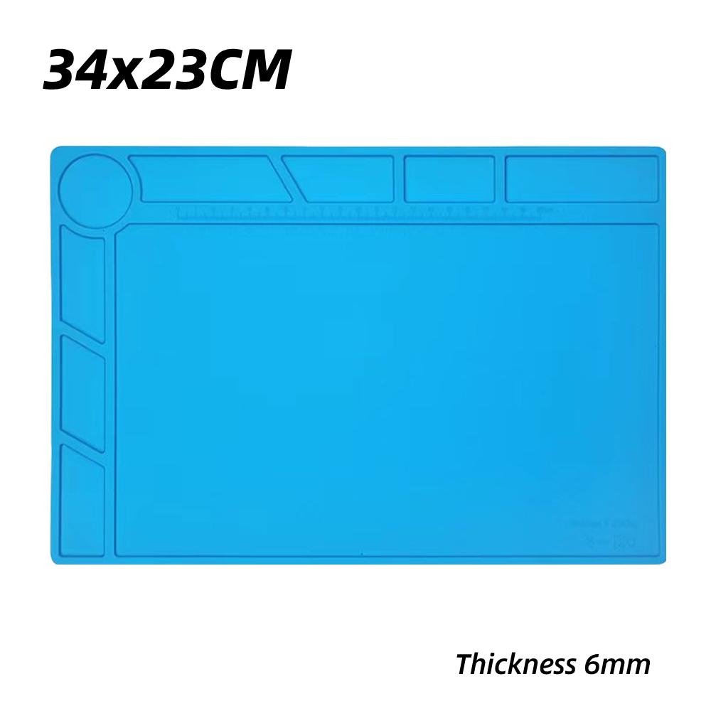 Silicon Insulation Pad Heat-Resistant Repair Work Mat 70*40CM Work Pad Soldering Mat for Electronic Phone Laptop Watch Repair