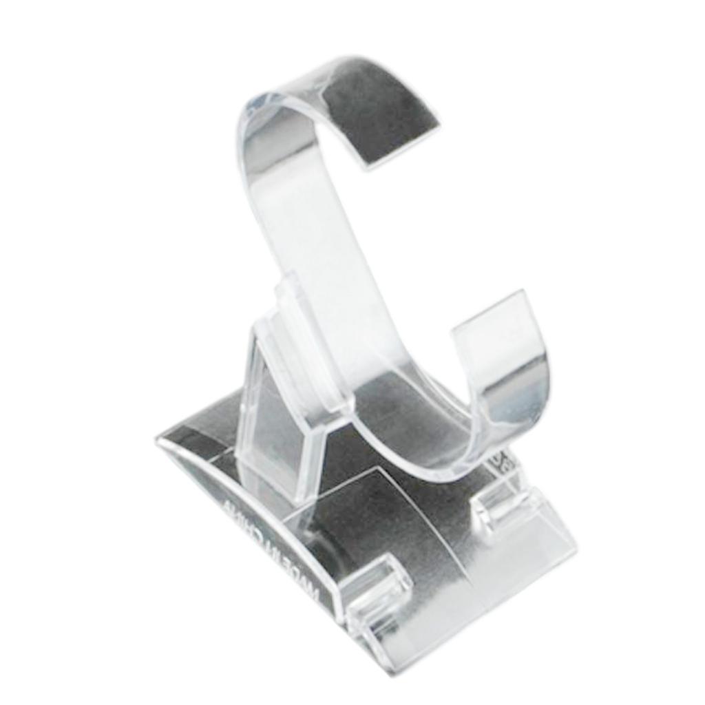 Fashionable Clear Sturdy Plastic Watch Holder C Shape Designs Fashion Accessory for Displaying Watches and Bracelets