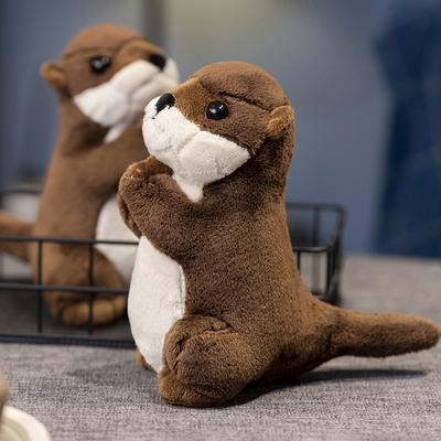 19cm Otter Plushie La Loutre Plush Toys Stuffed Appease Baby Animal Doll Pillow Christmas Birthday Party Gift Room Decor