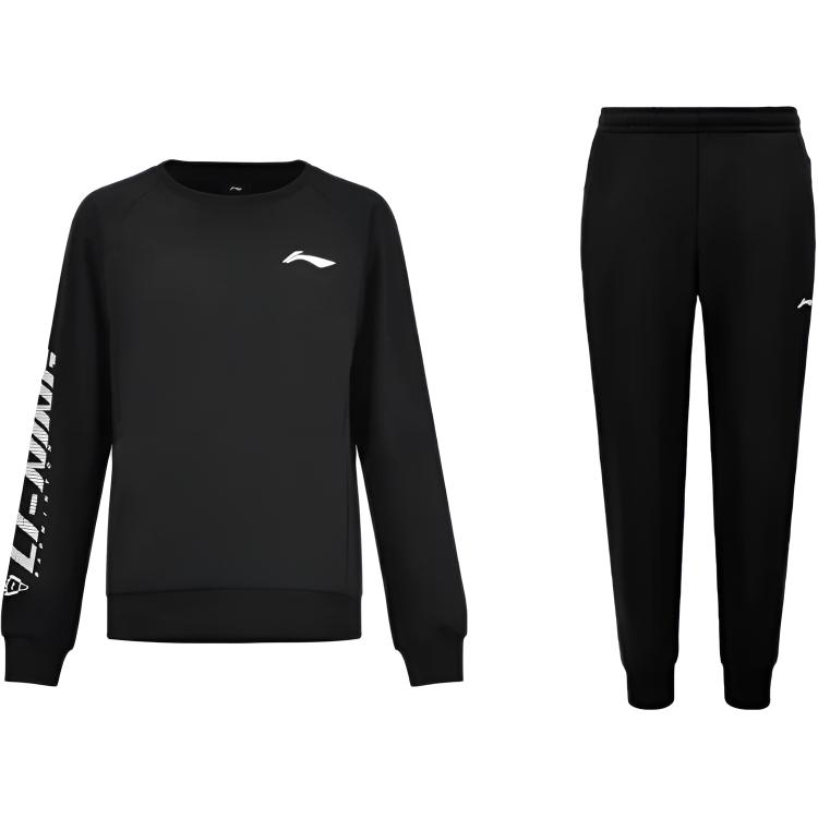Комплект из худи и брюк Li Ning Унисекс Черный AWDUH89-1+AKLTC39-1 L