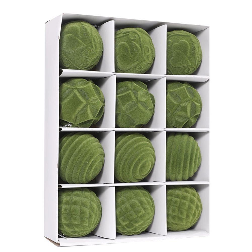 

Joyful For Holiday with Decorative Set of 12PCS Ball Ornaments GreenA