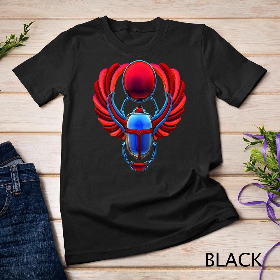 Egyptian Winged Scarab Beetle Unisex T-shirt 2 S