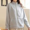 Autumn and Winter Thickened Fleece-lined Clothes Women's Coat Warm Polar Fleece Cardigan Outer Wear Long Sleeve Top Casual Shirt