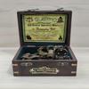 Nautical Brass Sextant with Wooden Box Telescope Maritime Navigation Instrument 12 Cm Gift Item