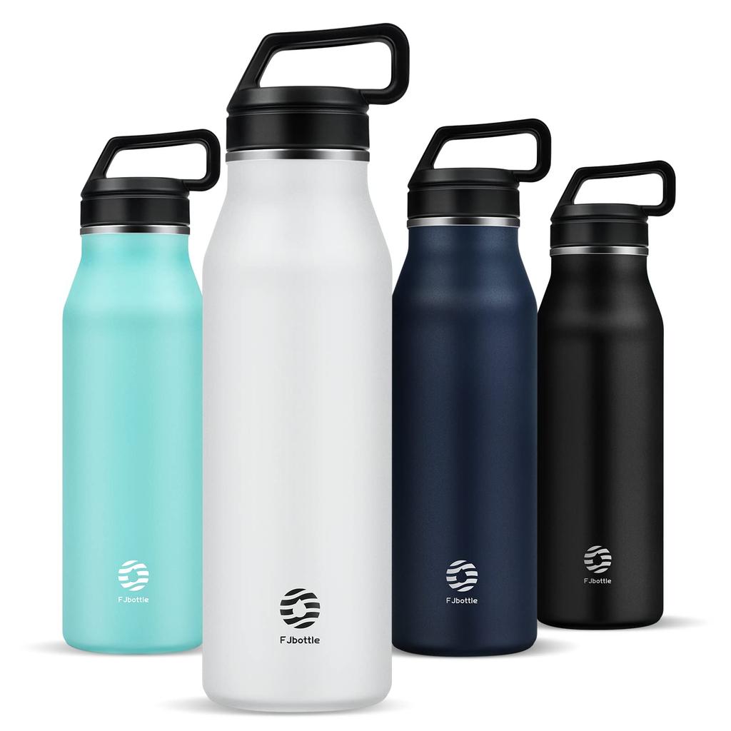 FJbottle 1.2 Liter Vacuum Insulated Stainless Steel Water Bottle, Keeps Hot or Cold, Direct Drinking, Simple, Stylish, Lightweight, Thermos Flask,
