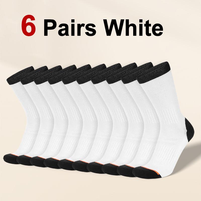 

6/12 пар мужских трикотажных носков для пота, с защитой от запаха, удобные, дышащие, подходящие для повседневной носки, для спорта и отдыха One Size