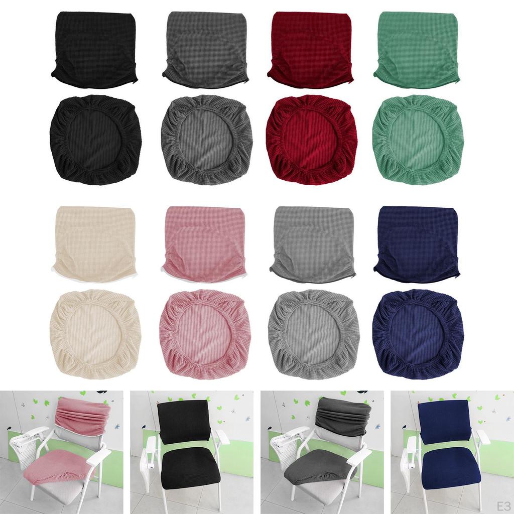 Chair Cover, Dining Stretchable Back Office Seat Protector