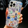 Marine Animal Airbag Anti-drop for Apple 14 Mobile Phone Case Iphone15promax Transparent 12/11/13/x