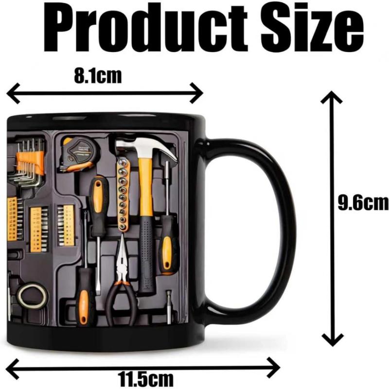 Mechanic Toolbox Chest Ceramic Coffee Mug Practical And Stylish Design for Coffee Lovers And Mechanics