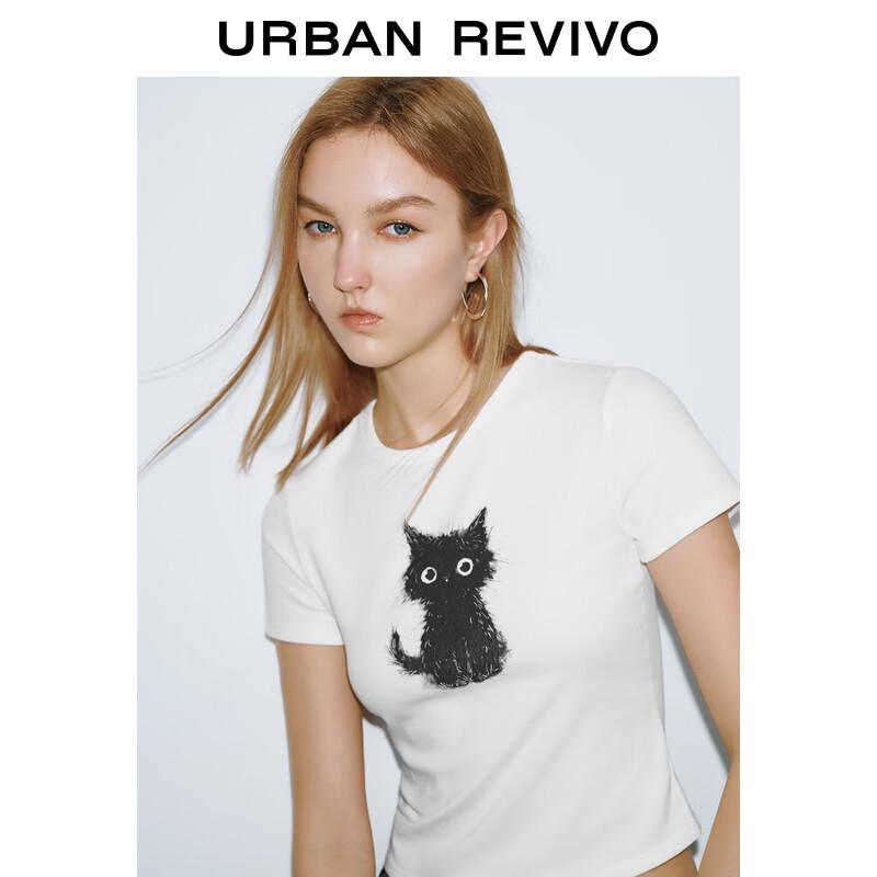 UR Women's Cute Pet Print Slim Fit Short Sleeve T-Shirt