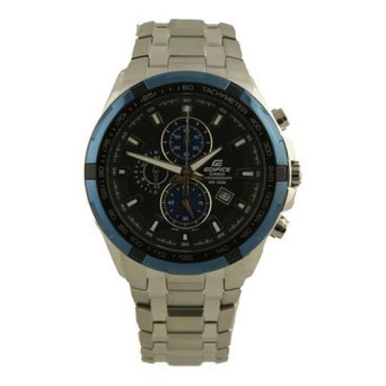 Casio Edifice Analog Quartz Watch Silver Stainless Steel Grey Dial EF539D-1A2V Men's EF539D-1A2V