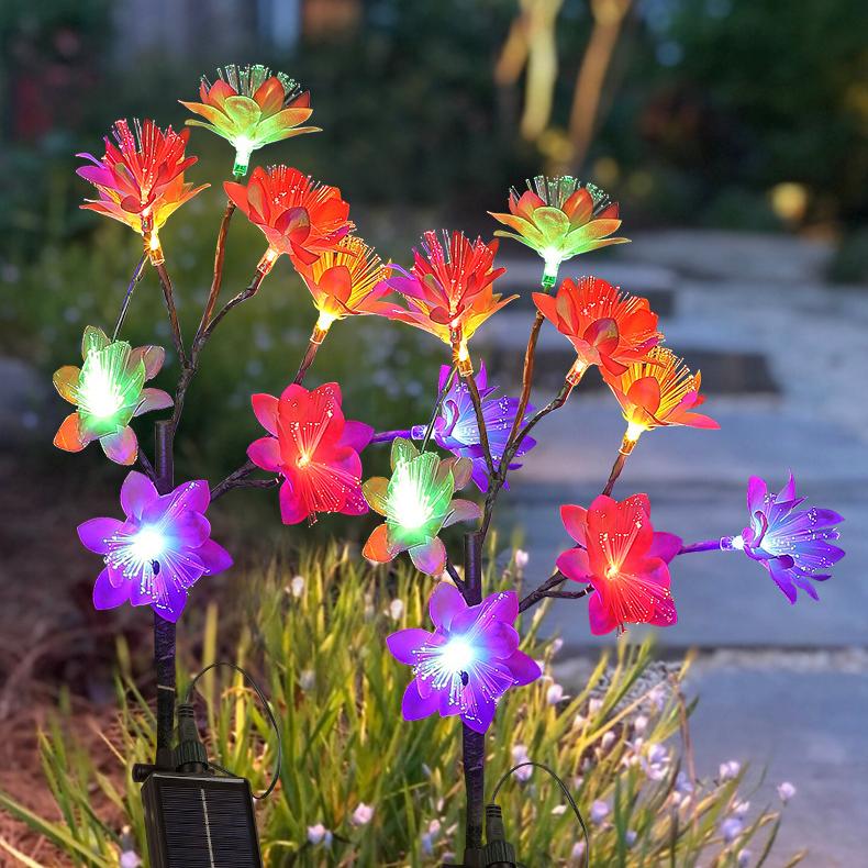 

Солнечные садовые фонари уличные декоративные уличный сад двор декор - водонепроницаемые садовые солнечные фонари в виде цветов для наружного декора двора