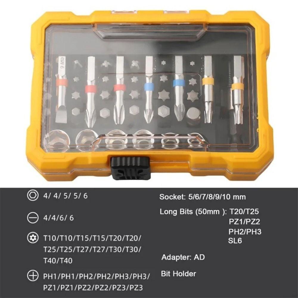 Multitool Multi-function Screwdriver Set Magnetic Bits Drill Bit Set Furniture Assembly