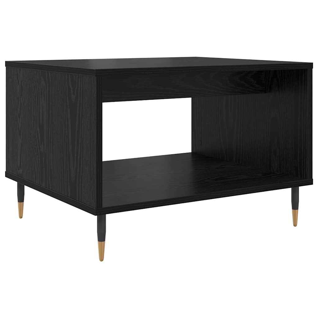 Coffee Table Black Oak Look 60 x 50 x 40 cm Wood Based Material
