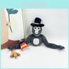 Jucărie de pluș nouă Gorilla Tag Monke, Animal de pluș, Păpușă cu pălărie, Înălțime 25cm