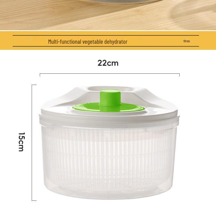 Hand-Crank Salad Spinner and Vegetable Dehydrator