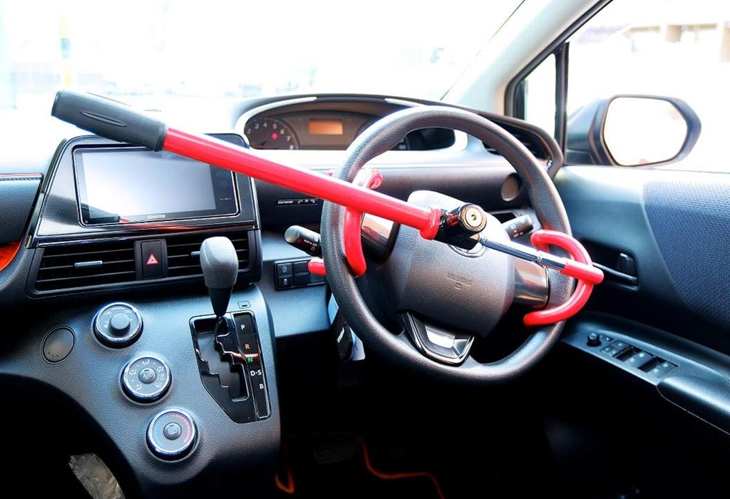 Chuhatsu Hanbai Anti-Theft Steering Wheel Lock, 4-Spoke Type, SVR-311
