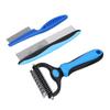 Pet Shedding Brush Set Deshedding Brush Undercoat Rake Flea Comb Pet Grooming Brush Set for Dogs Cats
