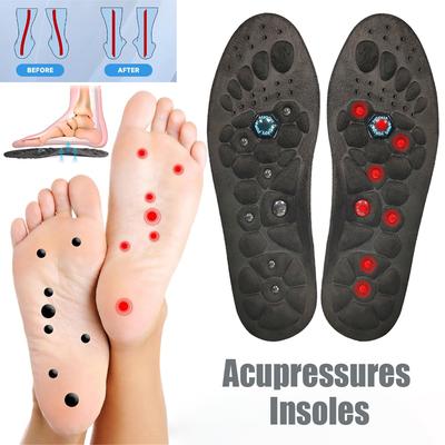 Solette magnetiche Acupressione plantare Solette Arco plantare in EVA Solette ortopediche sportive Allenamento del piede Riflessologia per uomo donna