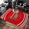 [1pc Football Club Office Chair Carpet] Digital Printed Area Rug for Home & Game Room Use, Soft Indoor Sofa Chair Mat