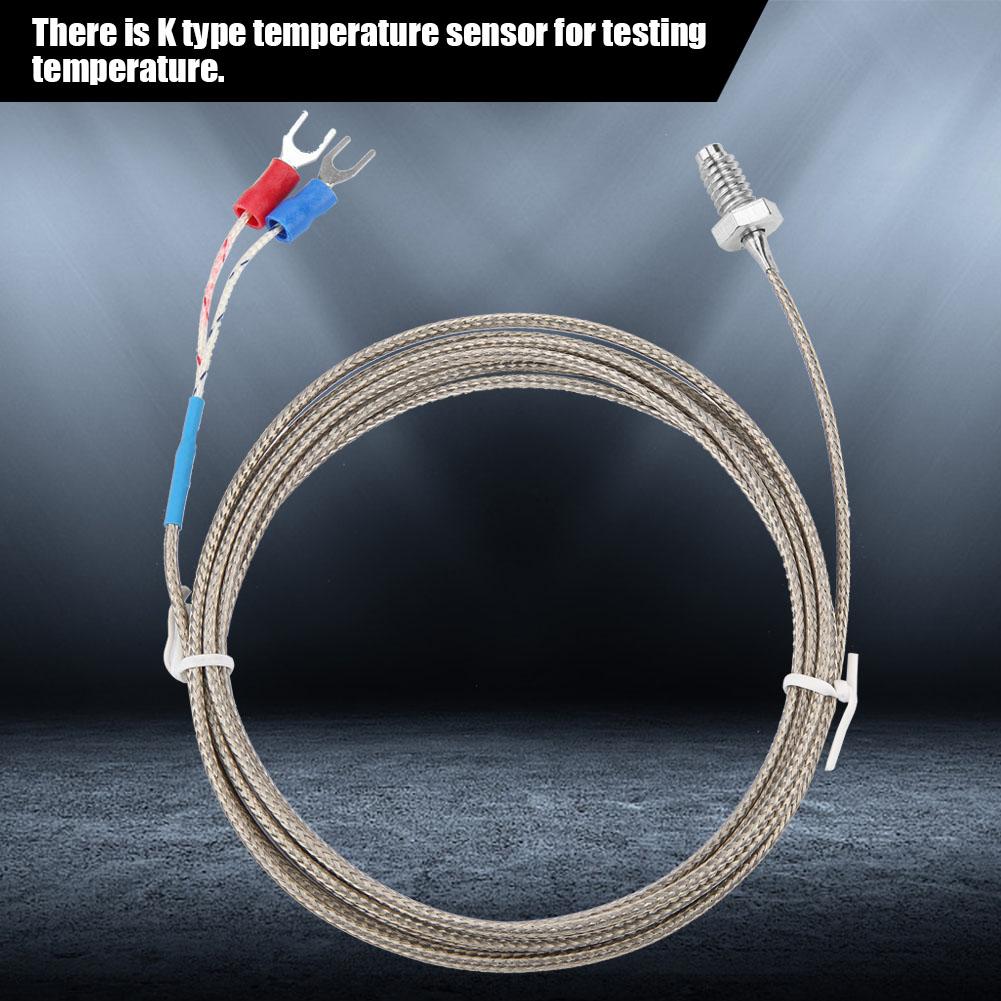 Thermocouple K Type Cable M6 Screw Probe Temperature Sensor High Measurement Accuracy Easy To Use Cooperative Use for Industry