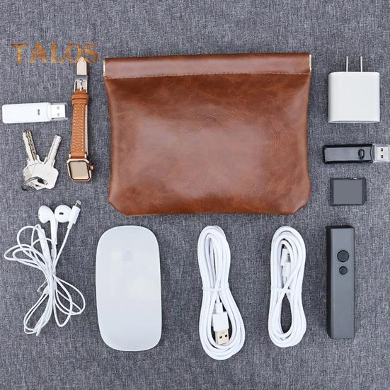 Cosmetic Bag Magnetic Closure Waterproof Compact Size Portable Lipstick Headphones Storage Bag Multifunctional Organizer