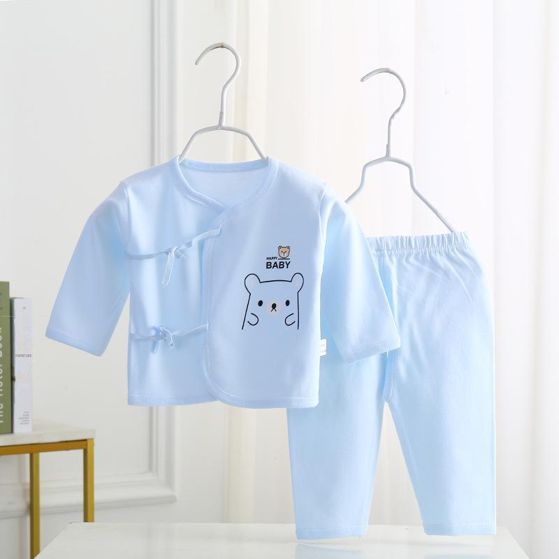 

Нижнее белье из хлопка и шерсти для новорожденных мальчиков и девочек - 0 месяцев, весна, осень, зима 59cm синий