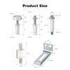Bifold Door Hardware Simple Installation Door Hinge Accessories Bi-fold Closet Door Hardware Repair Tool Kit
