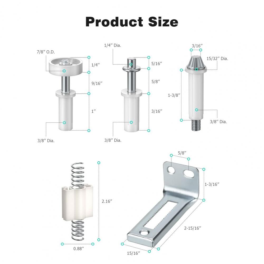 Bifold Door Hardware Simple Installation Door Hinge Accessories Bi-fold Closet Door Hardware Repair Tool Kit