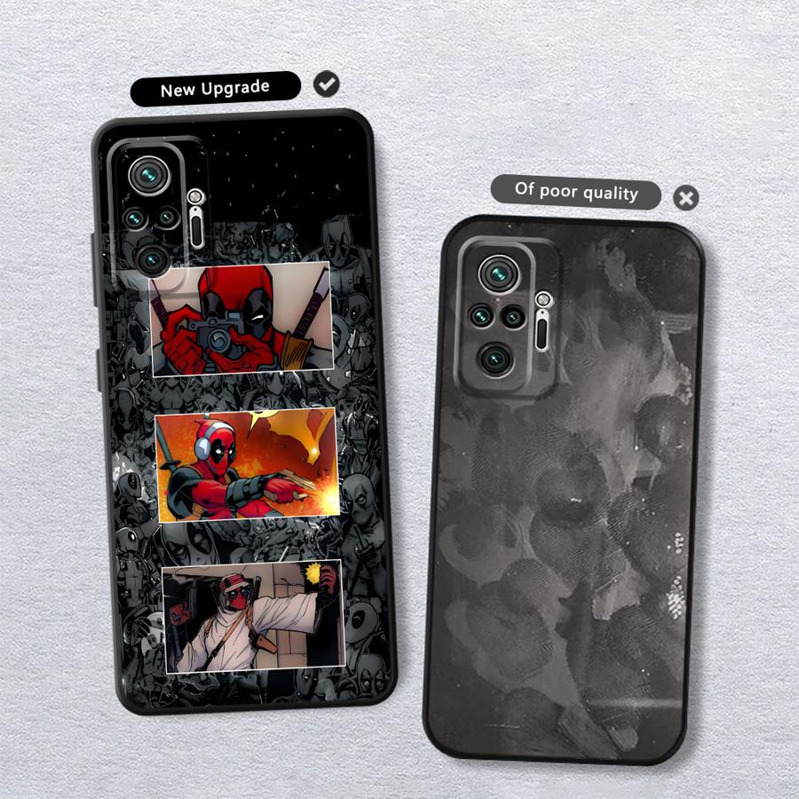 Marvel Cooles Deadpool Case für Xiaomi Redmi Note 11s 12s 12 Pro 13 Pro Plus 9 14 10 11 10S 9S 7 8 Funda Handyhülle