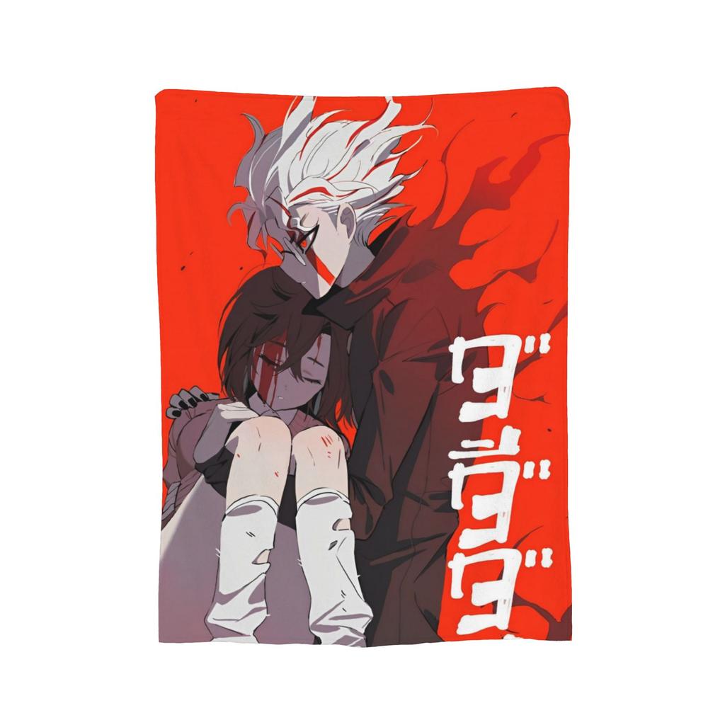 Anime Okarun Dandadan Flannel Blanket Awesome Throw Blankets for Sofa Bedding Lounge 125*100cm Quilt,