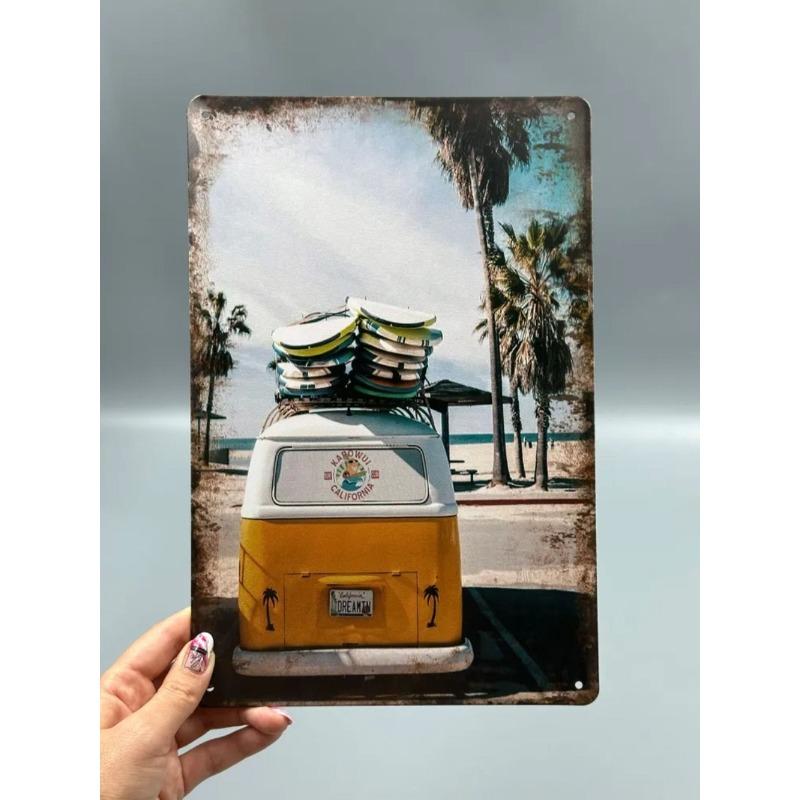 Auto Metal Wall Sign, Garage Bar Decor Plaque 20x30cm