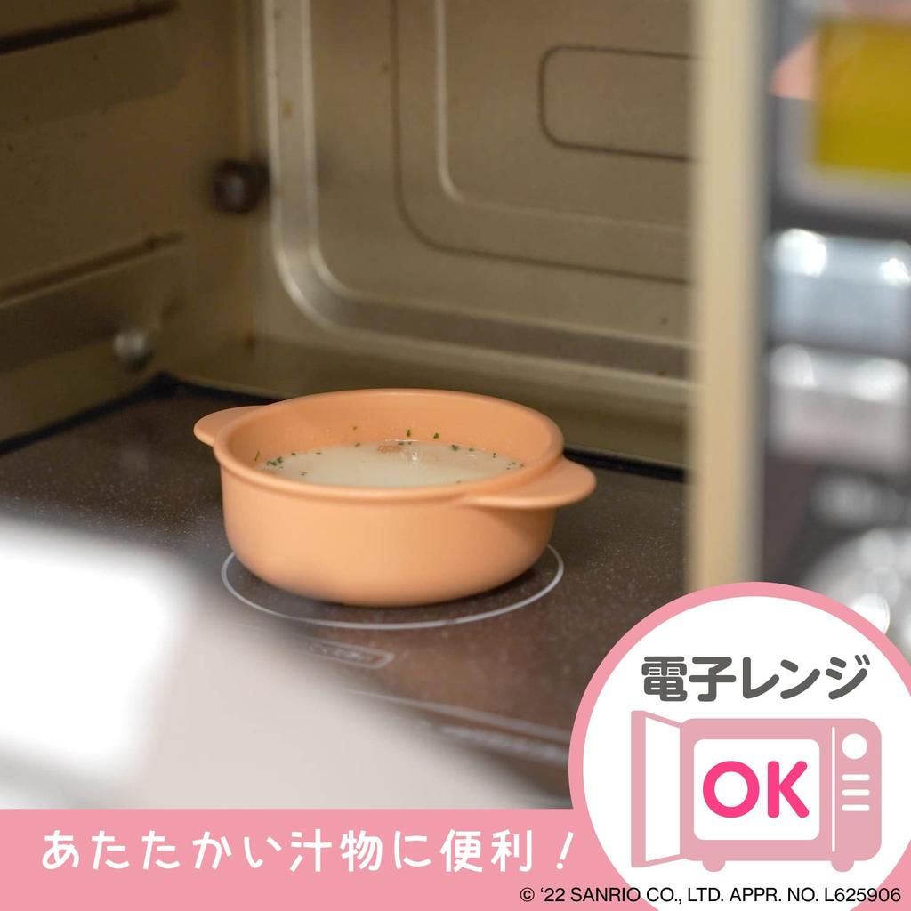 LEC Sanrio Baby Antibacterial Small and Boilable Bowl, 220ml, Microwave, Dishwasher,