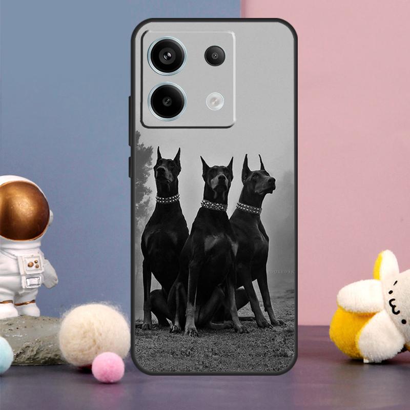 Dackel Dobermann Hunde Hülle Für Xiaomi Redmi Note 13 9 10 11 12 14 15 Pro Plus Redmi 15 15C 14C 10C 12C 13C Abdeckung