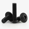 M2 M3 M4 M5 M6 M8 M10 ISO7380.2 דרגה 10.9 שחור בורג ראש כפתור פלאנג' עם צווארון דיסקיות ברגי אלן שקע משושה פנימי בורג