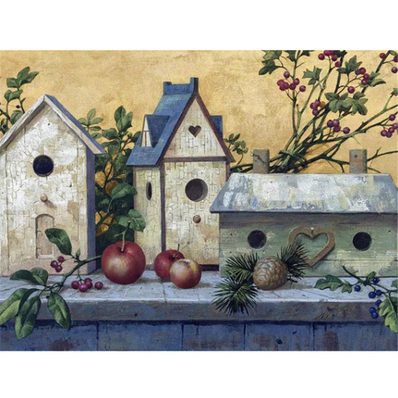 Full 5D Diy Diamond Painting House Scenery Diamond Embroidery Kits Full Lay Cross Stitch Home Decor Handmade Gift