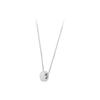 Swarovski Stone Round Rhodium Plated Necklace Women necklace White 5368042