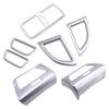 Car Interior Matte Silver Dashboard AC Air Vent Frame Kit Fit for Honda CRV CR-V 2012-2016