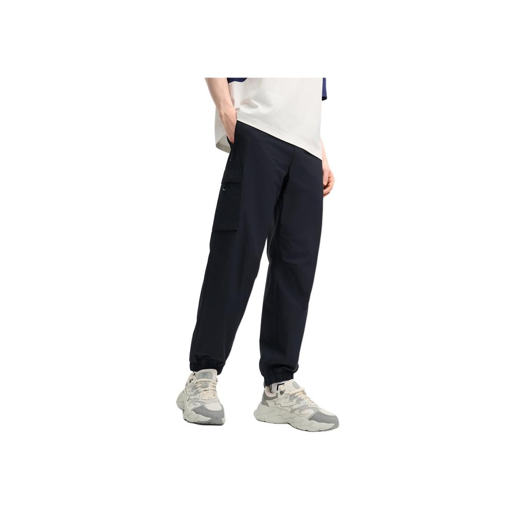 FILA Comfortable Versatile Workwear Knitted Sports Pants Men bottoms Black F11M519603FBK