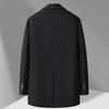 New Autumn and Winter Men's Knitted Wool Coat Men's Slim Mid-length Cashmere Woolen Coat Men's Coat
