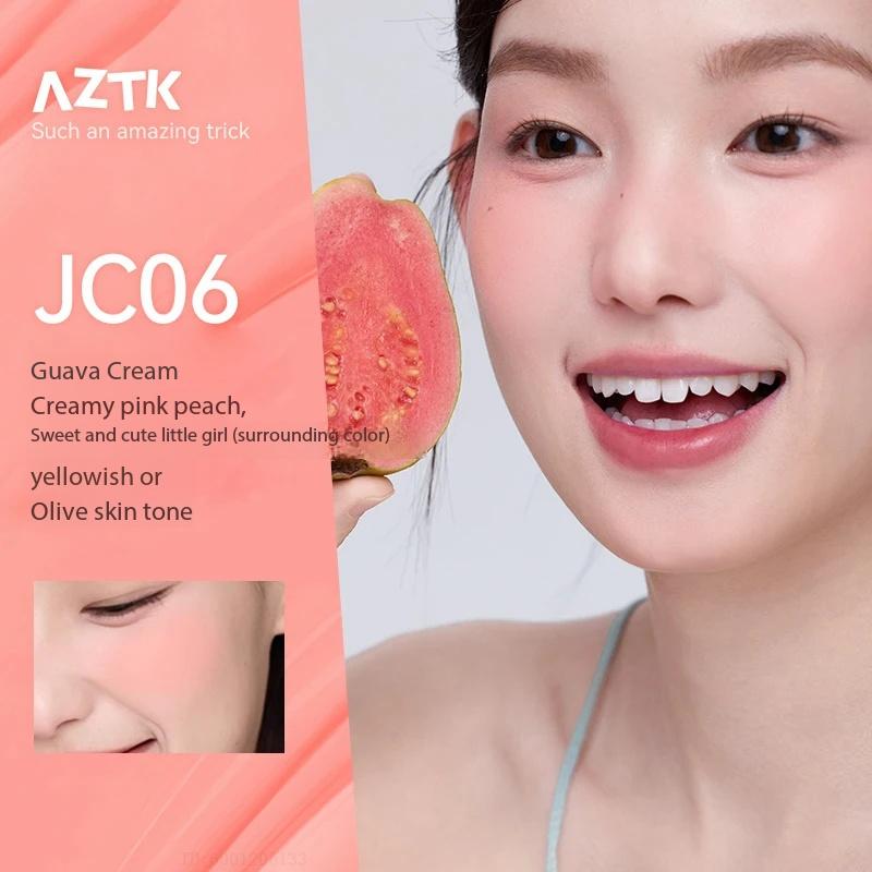 AZTK Жидкие румяна Jello Color Powder Увлажняющие Хайлайтер Красота Расширяется Сжимается Щека Матовый Макияж Лица JC06
