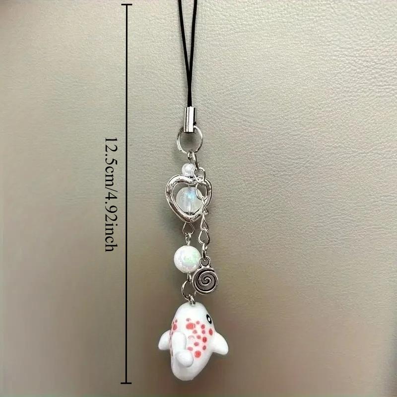 2pcs Y2k Cute Simulation Marine Animal Shark Chain For Mobile Phone, Ccd Camera, Small Decoration Pendant Accessories