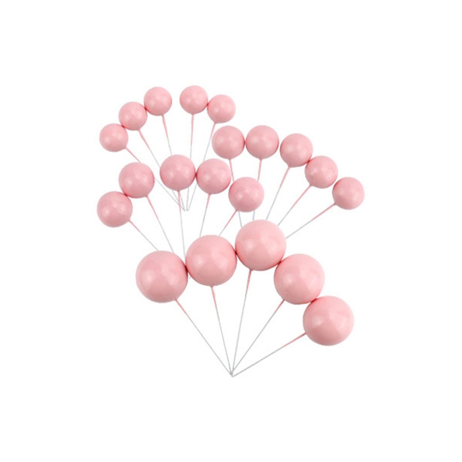 

10 шт. 2-3 см шарик для торта, украшение на торт золотого и синего цвета, сделай сам, украшения для торта, свадьба, дети, день рождения, вечеринка, флаг для кекса на детском празднике M розовый