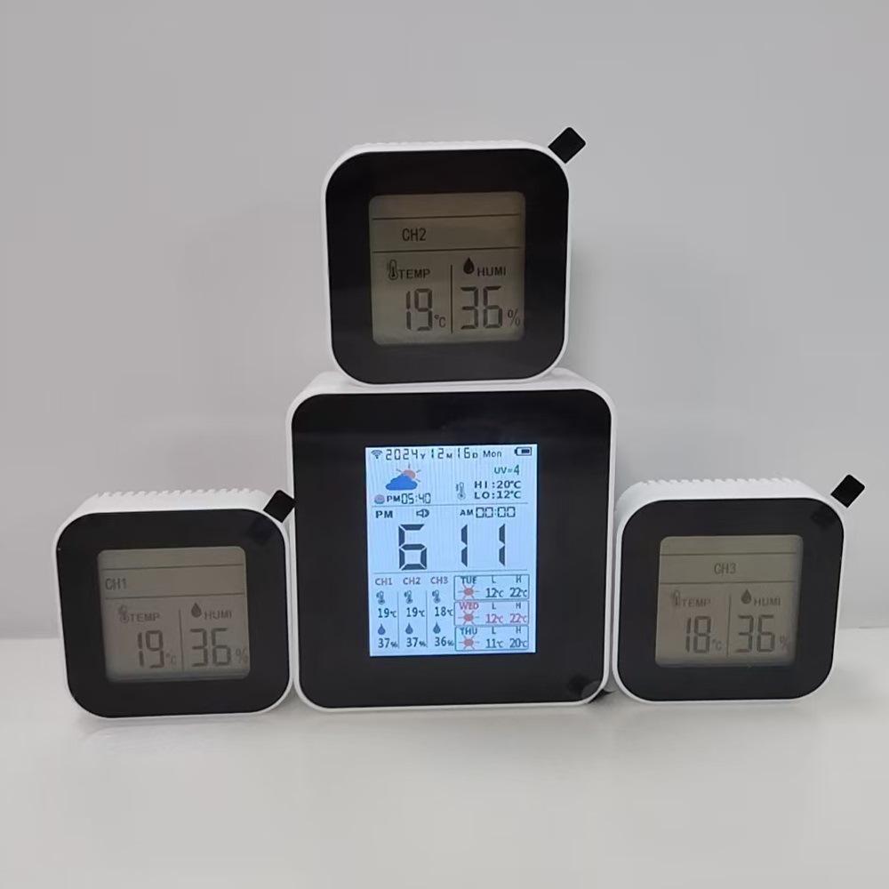 Tuya WiFi Smart Weather Station & Wireless Indoor-Outdoor Thermohygrometer Clock