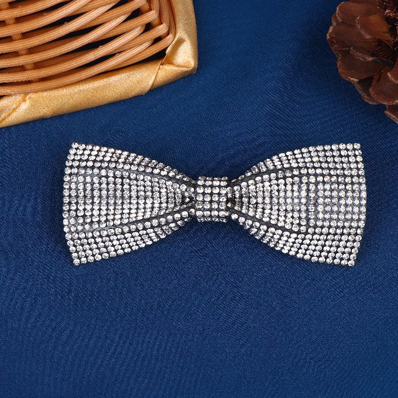 Luxury Rhinestone Brooches For Women Unisex Pearl Bow Knot Pins Banquet Party Backpack Gifts Jewelry Accessories