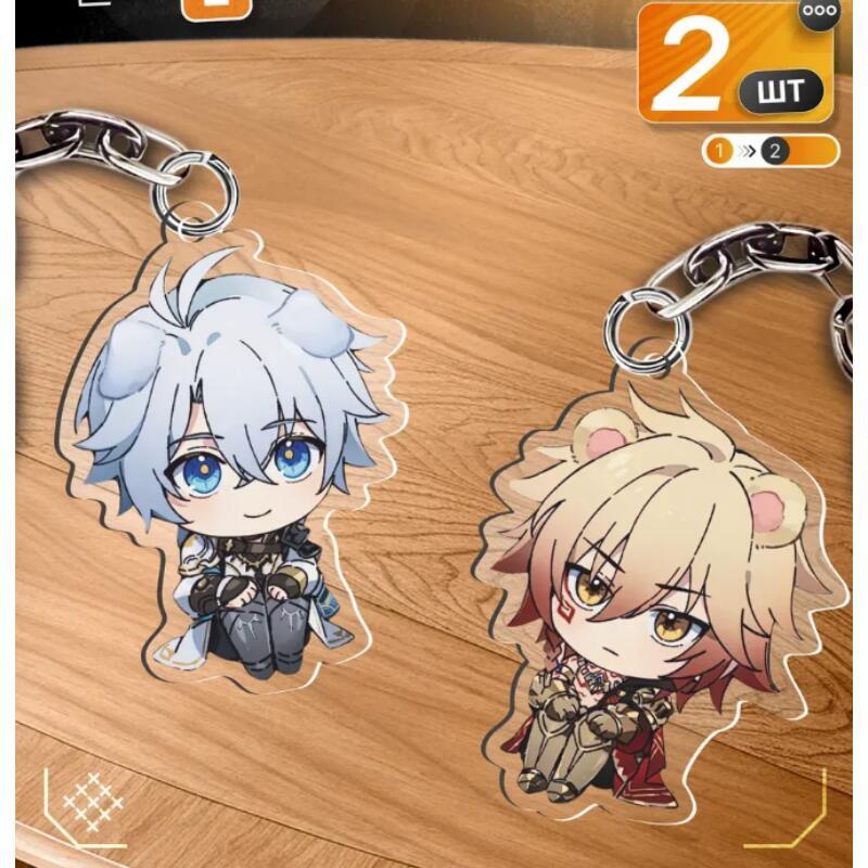 Acrylic Key Chain for Honkai: Star Rail Phainon Mydei Chibi Version Game Peripheral Acrylic Backpack Decoration Pendant Gift