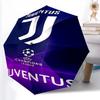 1 Stück Robuster Automatikschirm mit 8 Speichen, Juventus Fußballclub Schirm, Digitaldruck, Faltbarer Schirm für Unterwegs im Freien