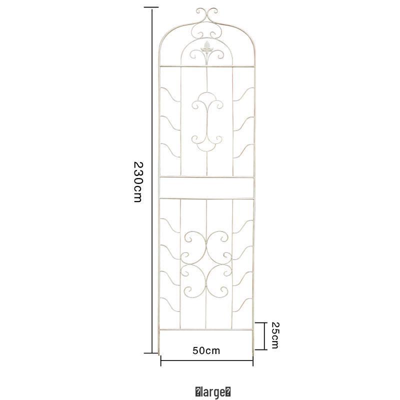American Retro Wrought Iron Rose & Clematis Trellis for Balcony or Garden