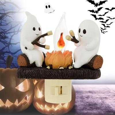 Ghost Campfire Night Light, ,Halloween Gifts Funny Halloween Decor (1pcs)