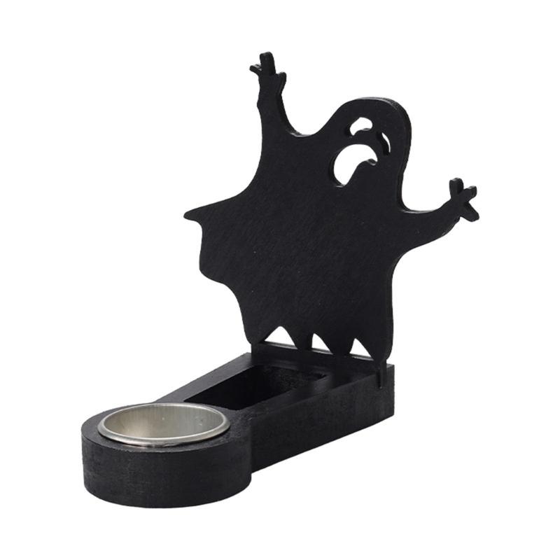 Funny Shadows Stand Wrought Iron Halloween Table Candlestick Decoration Home Ornament Candlelights Dinner Candle Holder